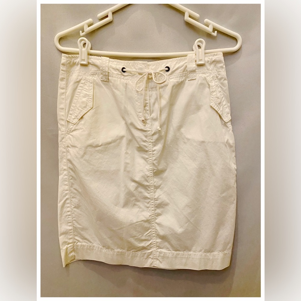 J. Crew, chino skirt, white, size 2